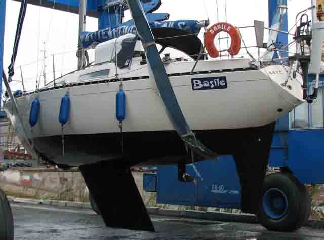 (Basile, uit het water gelicht bij MarinaSeca, La Coruna)